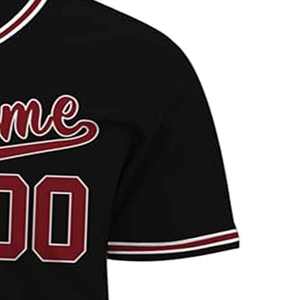 Meilleures ventes Maillot de baseball pour hommes Logo personnalisé et impression du nom de l'équipe Respirant Séchage rapide 100% polyester Vêtements de sport - Product Image 5