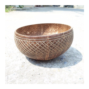 Tazón de cáscara de coco natural fácil de limpiar, interior liso, ligero, seguro de usar, perfecto para comidas familiares diarias y vida ecológica - Product Image 4
