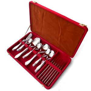 Meilleures ventes : Ensemble de couverts et de vaisselle en acier inoxydable argenté, style restaurant, designs d'usine, faible MOQ - Product Image 2