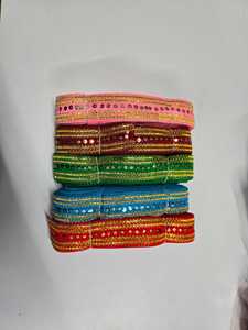 Dentelle chimique africaine en tulle, garniture en dentelle, tissu gimpé, broderie soyeuse laiteuse, fils en coton/sequins, rubans, couleur personnalisée, douce - Product Image 6