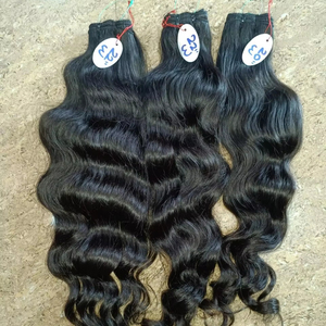 Bán buôn chưa qua chế biến Trinh Brazil Remy tóc ấn độ xuất xứ hoàn toàn tinh chế phía Nam ngôi đền Ấn Độ tóc con người nguyên liệu - Product Image 1