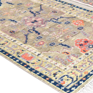 Alfombra Oushak Vintage de Lujo, Alfombra Moderna para Comedor de 8'x10', Lana Gris Hecha a Mano, Antideslizante y Resistente a las Manchas para Sala de Estar - Product Image 4