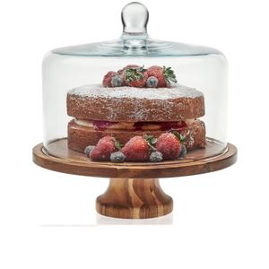 Soporte de pizza de pastel plegable de madera redondo multiusos para decoración de postres y fiestas, bolsa OPP, utensilios de embalaje para hornear - Product Image 2