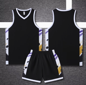 Ensemble d'uniformes de basket-ball d'entraînement d'impression numérique de qualité supérieure à séchage rapide respirant confortable et sain - Product Image 1