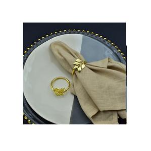 Anneau de serviette attrayant et créatif en acier inoxydable décoration de fête de mariage anneau de serviette rond en Aluminium anneau de serviette de haute qualité - Product Image 6