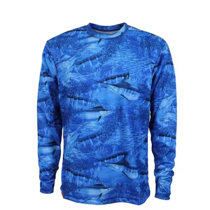 Camisas de pesca personalizadas Etiqueta privada Secado rápido Uv Absorbe la humedad Camisa de manga larga para el sol impermeable - Product Image 4