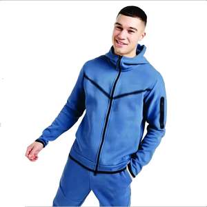 Chándales con cremallera Unisex para adultos 100% algodón a prueba de viento de secado rápido transpirable de talla grande maternidad para la temporada de invierno - Product Image 1
