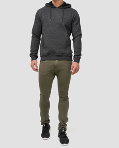 Wholesale 100% Cotton Crocheted <b>Fleece</b> Windproof Pullover Hoodies for Men Autumn Custom Screen Printed Logo <b>Hooded</b> Sweatshirt - Product Image 1