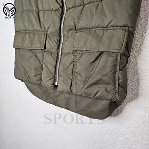 Gilet matelassé sans manches OEM pour homme, couleur personnalisée, logo, fourrure, polyester, haute qualité, chaud, printemps, vêtement d'extérieur matelassé - Product Image 3