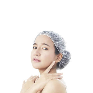 Hygienic Disposable PVC Hairdressing Cape Waterproof Elastic Clear Bath Hair Cover for Salon Spa Travel Guest - Product Image 5