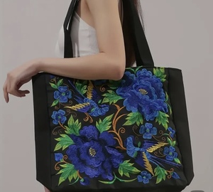 Vải mềm Dot mô hình Túi <span class=keywords><strong>tote</strong></span> cho phụ nữ thân thiện với môi tay dài xử lý dây đeo vai kích thước lớn Polyester Lót - Product Image 4