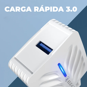Caricabatterie QC3.0 a ricarica rapida per cellulari e auricolari con cavo Type-C, uscita 5V3A, compatibile con prese JP, EU, US - Product Image 5