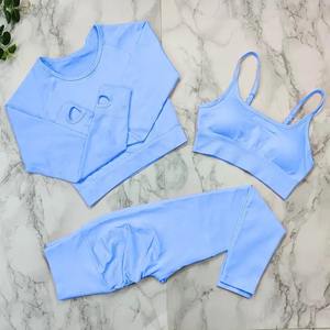 Fitness yoga vêtements de sport femmes entraînement yoga ensembles sport ensemble fitness gym vêtements de yoga costumes survêtement - Product Image 4