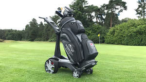 Chariot électrique Stewart Golf X9 Follow avec télécommande et batterie supplémentaire avec accessoires complets - Product Image 4