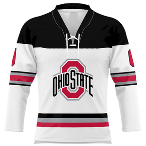 Ropa deportiva Bsci de poliéster de alta calidad, camiseta de Hockey sobre hielo, impresión por sublimación, logotipo bordado, uniforme de Hockey sobre hielo personalizado - Product Image 1