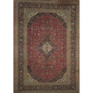 Tapis en laine vintage fait main avec un design tendance et un dos antidérapant, conçu pour la décoration de la maison et du bureau - Product Image 1