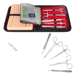 Kit de práctica de sutura para estudiantes de medicina: almohadilla de silicona para sutura de cierre de heridas, suministros quirúrgicos para estudiantes de enfermería veterinaria - Product Image 1