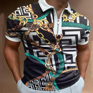 2023 verano ropa de hombre Polos moda solapa camiseta 3D estampado de secado rápido Golf Casual manga corta Tops ropa de calle de lujo - Product Image 5