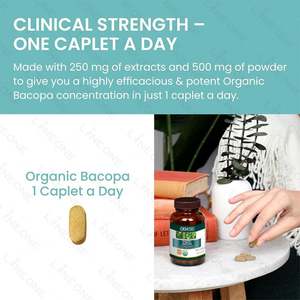 Suplemento Herbal Nootrópico de Bacopa Monnieri de Marca Privada, Cápsulas Orgánicas de Bacopa Monnieri, Productos Herbales - Product Image 6