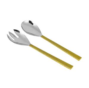 ช้อนตักสลัดทำจากทองเหลืองมีด้ามจับพร้อมบรรจุภัณฑ์โลโก้ตามสั่ง - Product Image 3