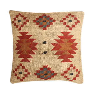 Alfombras JAIPUR KILIM, Alfombras Turcas Modernas de Lana y Yute Hechas a Mano, Ecológicas, con Patrón Geométrico, Fundas de Almohada Personalizables, Estilo Rústico Lumbar - Product Image 4