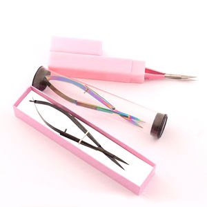 Ciseaux à ressort professionnels en acier inoxydable pour le soin de la beauté et le maquillage, emballage personnalisé, pour salon ou domicile - Product Image 6