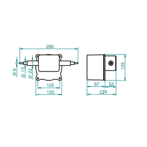 Sản Xuất Tại Ý 220-230 VAC 2 Đầu Ra Đồng Hồ Chuyển Động Pha Đảo Chiều PHÚT 25MM Để Quay Số Lên Đến 90 CM Cho Đồng Hồ Ngoài Trời - Product Image 2
