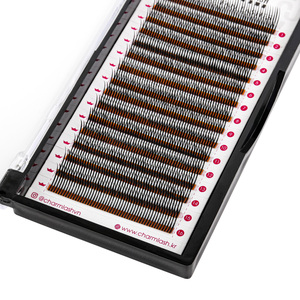 Pestañas Coreanas de PBT/Seda/Velour, con Punta, Sin Residuos, Naturales, Largas y Rizadas, Varias Longitudes 4-25mm, Cajas de Pestañas al por Mayor de Fábrica - Product Image 2