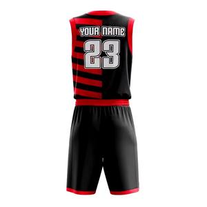 Uniforme de baloncesto personalizado para hombre último diseño logotipo personalizado impresión uniforme de baloncesto - Product Image 3