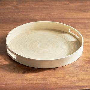 ถาดไม้ไผ่ม้วนสำหรับห้องนอนถาดเสิร์ฟชาและขนมขบเคี้ยว - Product Image 1