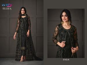 Vêtements de mariage Look élégant Designer lourd Net papillon Salwar Kameez avec Dupatta avec broderie travail approvisionnement en gros - Product Image 2