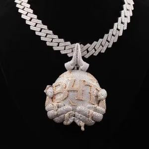 B4T Personnalisé Moissanite Diamant Pendentif Hip Hop Style Bijoux pour Fêtes Mariages et Cadeaux - Product Image 2