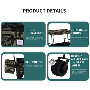 Carro plegable portátil de acero inoxidable, ruedas de goma, carro de compras plegable 2025, plataforma personalizable OEM - Product Image 5