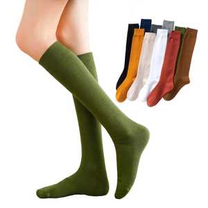 Bajo MOQ personalizado Spandex 20-30mmHg mujeres hombres Casual hasta la rodilla trabajo Viaje calcetines de compresión - Product Image 3