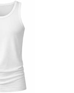 Débardeur blanc sans manches pour homme, gilet de sport uni, tissu extensible doux et respirant, idéal pour l'été, fabrication sur mesure, vente en gros - Product Image 4