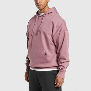 Sweats à capuche 100% coton de haute qualité pour hommes streetwear respirant confortable 500GSM sweats à capuche hip hop poids lourd pour hommes - Product Image 2