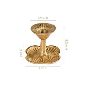 Porte-bougie en aluminium doré de haute qualité, sur mesure, pour la décoration de la maison et des mariages, écologique et durable. - Product Image 4