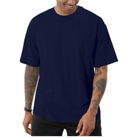 T-shirt pour homme de haute qualité, 100% coton, surdimensionné, lourd, respirant, anti-boulochage, imprimé sur mesure, style hip-hop, fabriqué au Bangladesh