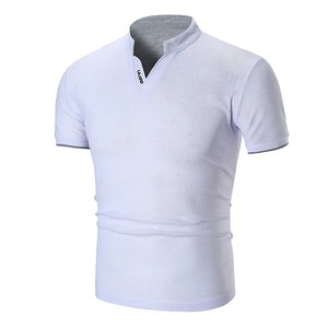 New <b>Summer</b> Men's Polo <b>Shirt</b> Half Collar Sleeve Opening Solid Colors Top Factory Direct Supply Cross-border Trade Running - Product Image 4