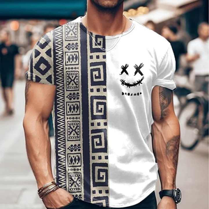 T-shirts d'été à manches courtes respirants 100% coton de haute qualité avec logo et design personnalisés pour hommes - Product Image 4