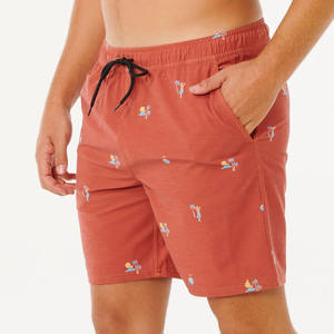 Shorts de Baño de Lona para Hombre, Diseño Personalizado al por Mayor, Patrón Sólido, Logotipo, Transpirables, con Cordón, Impermeables, para Playa y Surf - Product Image 2