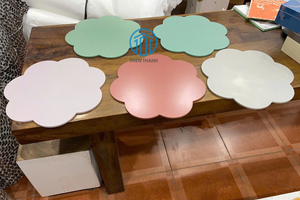 แผ่นรองจานหอยเชลล์ลายแลคเกอร์สำหรับโต๊ะอาหารทรงกลม - Product Image 4