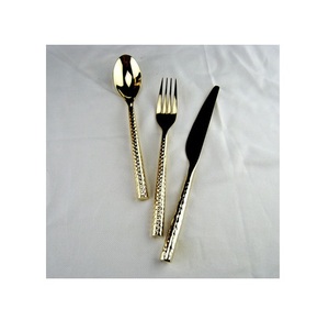 Couverts en acier inoxydable de luxe Offre Spéciale pour banquet de mariage, couverts en plaqué or, argenterie, ensemble cuillère et fourchette sûrs et sains - Product Image 3