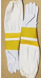 Guantes de apicultura Guantes gruesos de piel de cabra para hombres y mujeres con mangas largas de lona resistente - Product Image 6