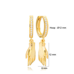 Boucles d'oreilles pendantes en pierre de Zircon, bijoux faits à la main en argent Sterling 925, vente en gros - Product Image 2