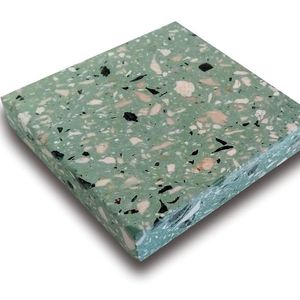 Baldosas de Terrazo Antibacterianas Modernas de Lujo de 18 mm con Acabado Mate Pulido y Diseño Gráfico para Interiores de Sala de Estar - Product Image 4