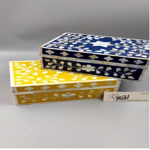 Boîtes à bijoux de luxe en incrustation d'os fabriquées à la main pour stocker les cadeaux ou la décoration de trésors disponibles en gros au tarif de gros - Product Image 4