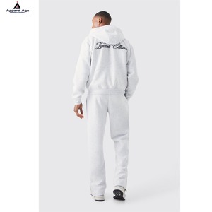 2025 Offre Spéciale OEM Logo personnalisé hommes Polyester fermeture éclair vêtements de sport survêtement homme vêtements d'entraînement Streetwear survêtement pour hommes - Product Image 3