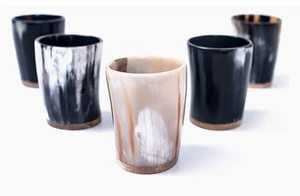 Horn Shot <b>Glass</b> Drinkable <b>Tumbler</b> <b>Glass</b> High Quality Natural Buffalo Horn <b>Glass</b> Customize Size - Product Image 3