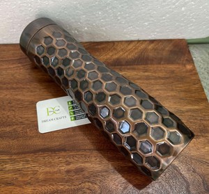 ขวดน้ำปราศจากสาร BPA สำหรับตกแต่งด้วยเม็ดเพชรบริสุทธิ์ลายนูนดีไซน์โบราณโมเดลงานฝีมือทำจากคริสตัลปลอดสารพิษทำจาก100% - Product Image 3